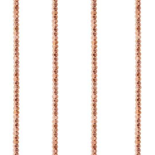 Metal Faceted Rondelle Beads